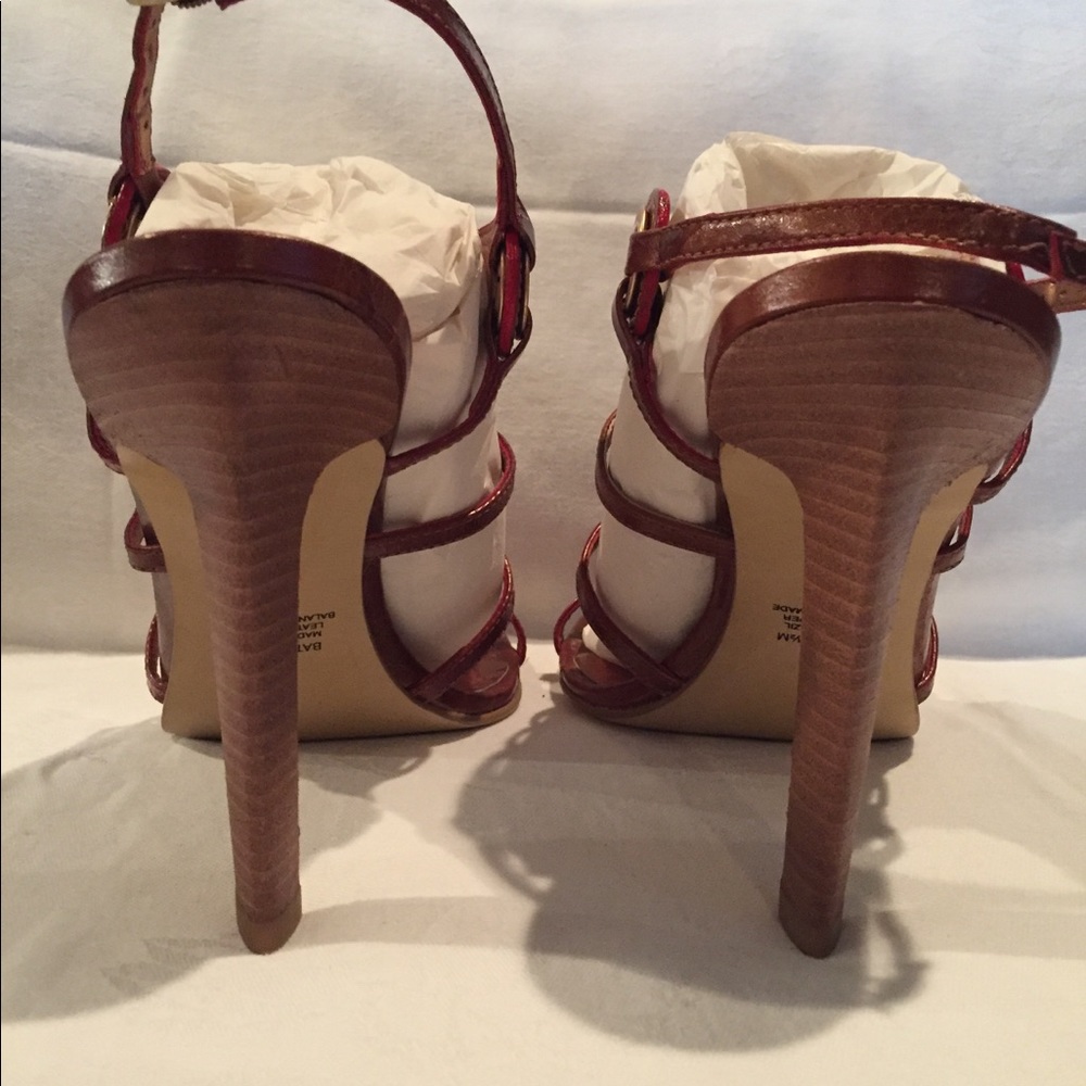 Carlos Santana Battle-Amaretto Stiletto Sandals